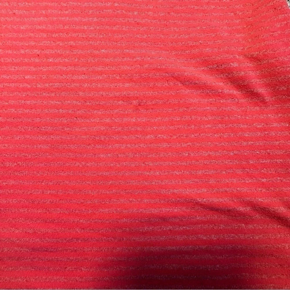 lululemon racerback tank red and grey size large 10 12 fitted long stripe - Picture 4 of 7